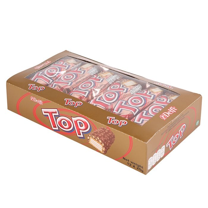 DELFI TOP 麥片和巧克力塗層威化餅 20 克。包 12