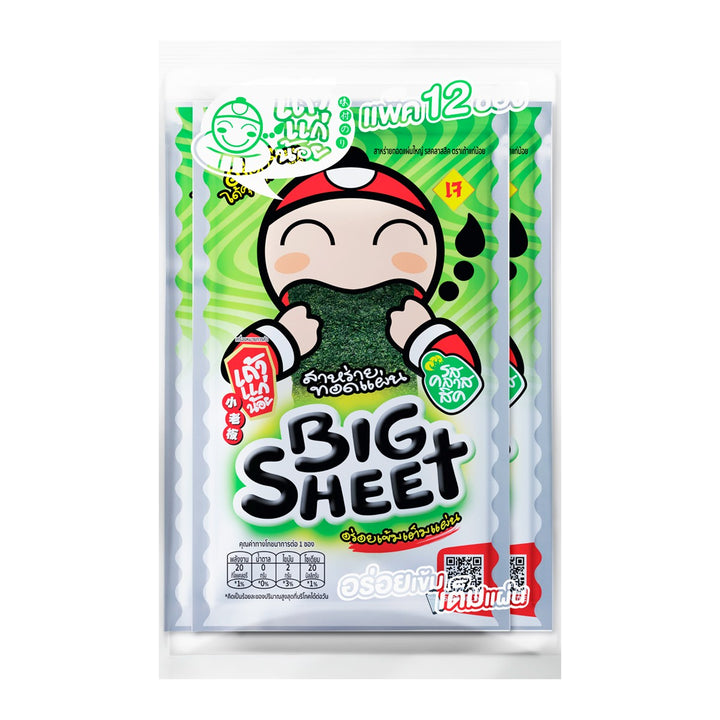 TAOKAENOI 海苔零食 大片 原味 3.2 克 x 12 份