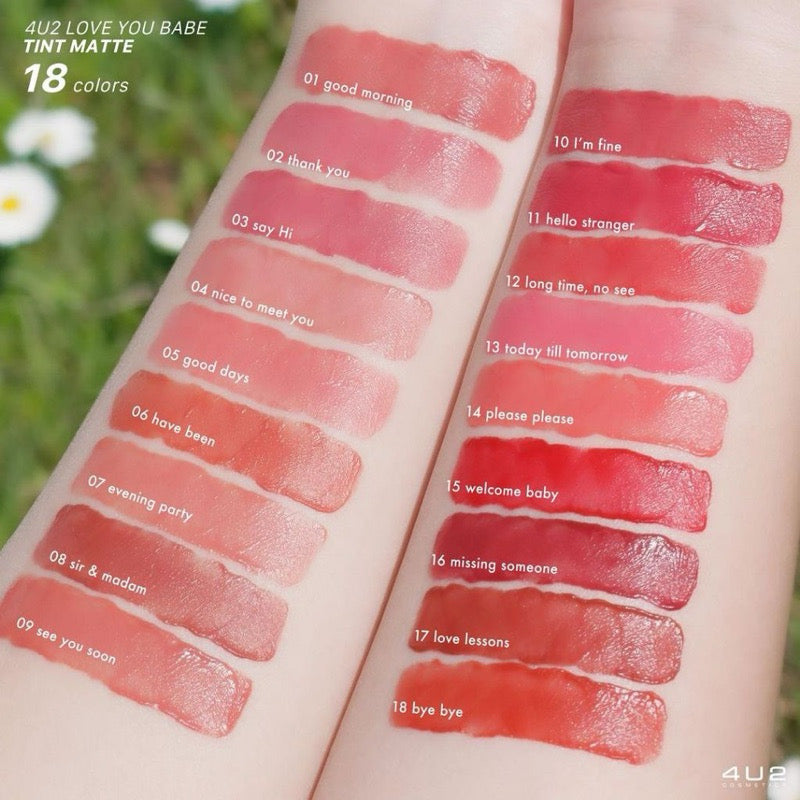 4U2 LOVE YOU BABE TINT MATTE VELVET唇釉