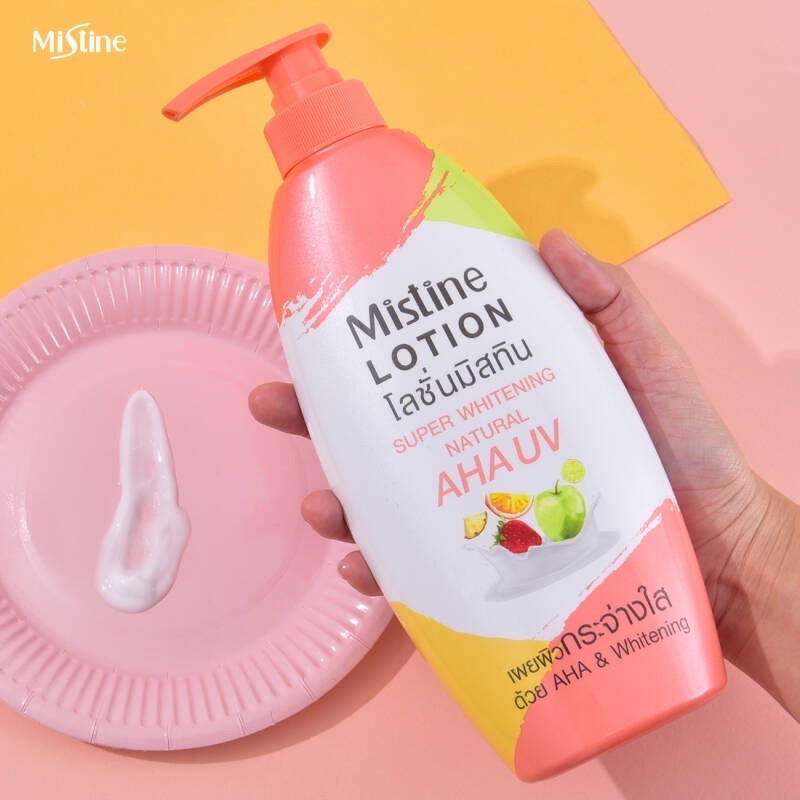 MISTINE SUPER WHITENING AHA UV天然護膚露 400 ML