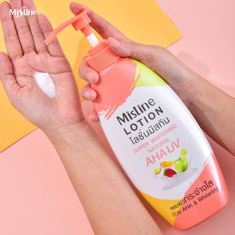 MISTINE SUPER WHITENING AHA UV天然護膚露 400 ML