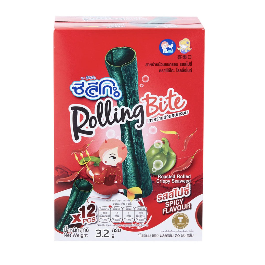 SELECO ROLLING BITE 脆皮海藻 辣味 3.2 克。包 12