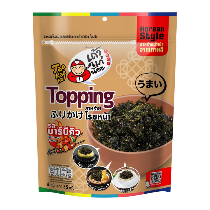 TAOKAENOI 頂飾海藻片燒烤風味 35 克。