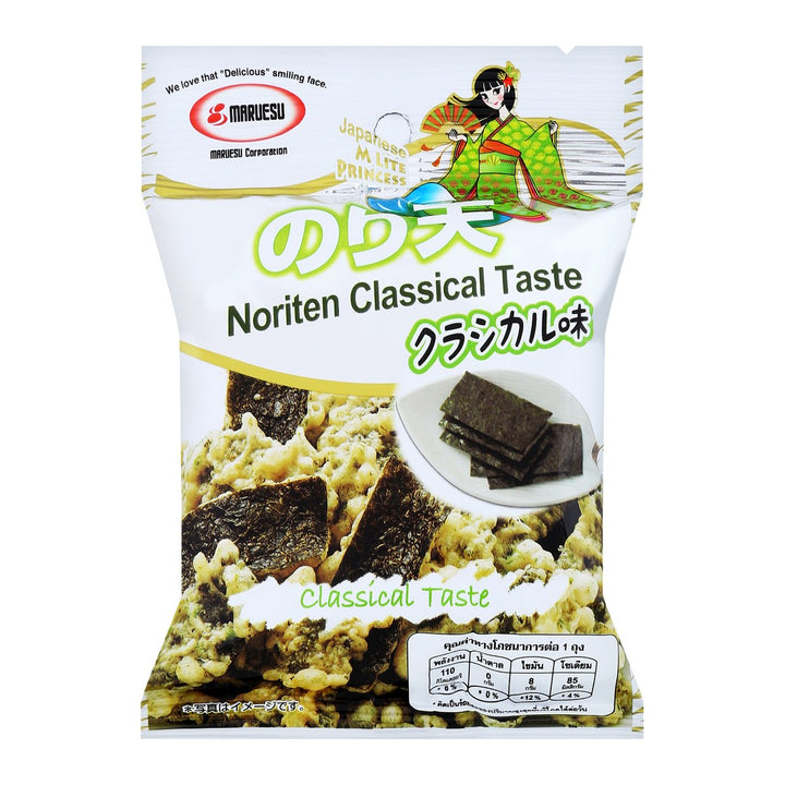 MARUESU 海苔天經典口味 18 克。