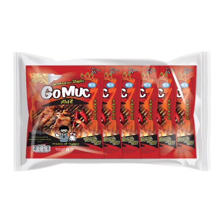 GOMUC 調味魷魚絲 辣味 8 克包 6
