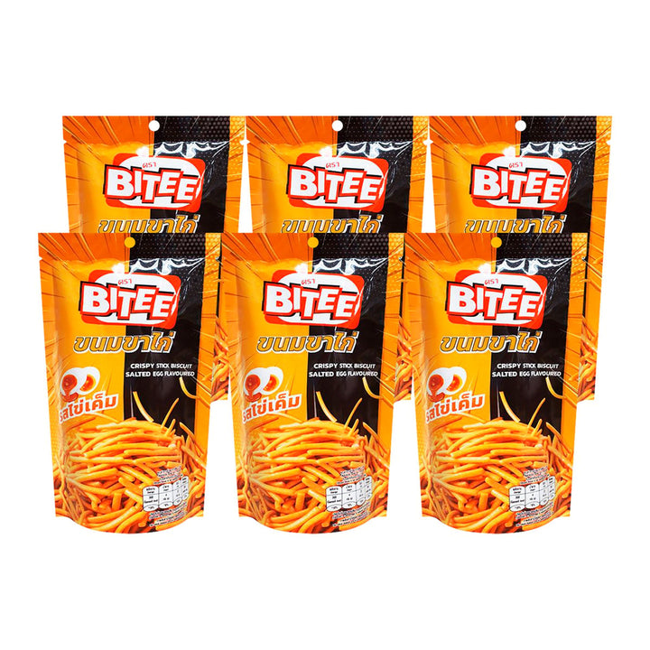 BITEE 脆棒餅乾鹹蛋口味 65 克包 6