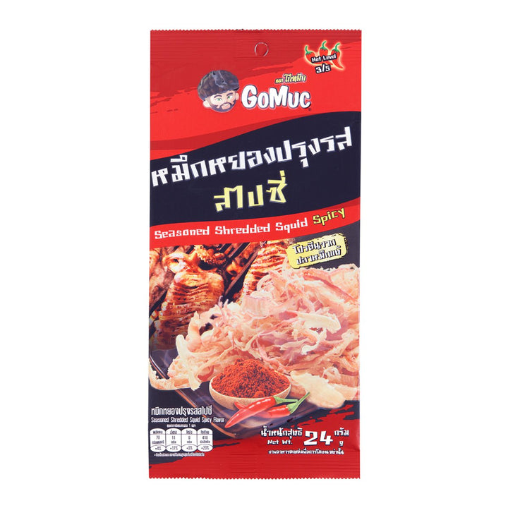 GOMUC 調味魷魚絲 辣味 24 克