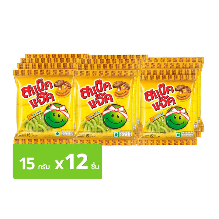 Snack Jack 脆皮青豆零食香菇口味 15 克。包 12