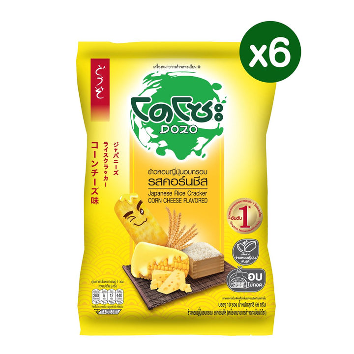 DOZO 日本米餅 玉米起司口味 56 克包 6