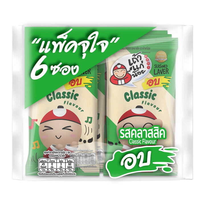 TAOKAENOI 烤海苔經典口味 1.3 克x 6 單位